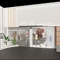 Modern Clothing Store Interior With Pendant Lights Lounge Seating Plants Display Racks