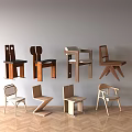 Stylish Modern Dining Chairs With Various Designs Backrests And Wooden Metal Frames For Home