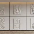 Six Different White Abstract Wall Decor Pieces For Modern Interior Design