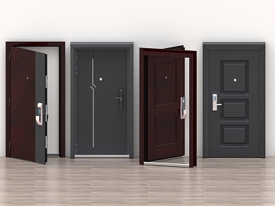 Security Door Wooden Door Glass Door Room Door Meeting Room Door Password Door Single Door Double Door 3d model