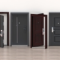 Security Door Wooden Door Glass Door Room Door Meeting Room Door Password Door Single Door Double Door 3d model