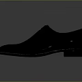 Genuine Black Leather Formal Shoes With Orange Lining For Daily Use