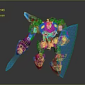 Mech Warrior Mech Soldier Machine Battlearm Mechanical Battlearm Machine Fighter Robot 3d model