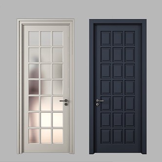 Modern swing door 3d model