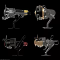 Durable Fishing Reels With Various Designs And Ergonomic Handles For Sports Use