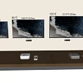 Wall Mounted Televisions with 85 Inch and 100 Inch Screen Sizes on