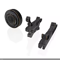 Mechanical Equipment Parts Featuring Circular Perforated Component And Strip Structures