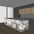 Modern Yunshi Island Platform 3d model