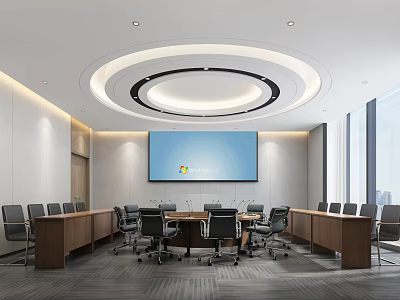 Modern Meeting Room Meeting Table and Chair 3d model