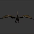 Detailed Dragon Model With Brown Wings And Extended Pose For Collection 3d model