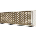 Modern Feature Wall Design With Intricate Pattern And Smooth Tile Sections 3d model