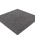 Elegant Dark Wood Flooring With Intricate Geometric Parquet Pattern Design