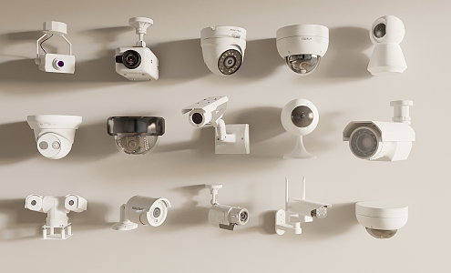 Security surveillance camera 3d model