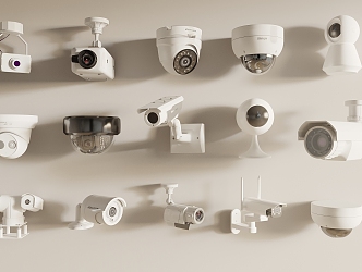 Security surveillance camera 3d model