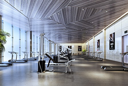 Modern Gym 3d model