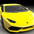 Yellow Lamborghini Sports Car With Sleek Modern Body Design And Black Alloy Wheels