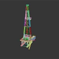 Industrial Drilling Rig Platform With Tower Structure And Base Support