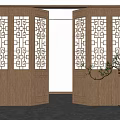 Chinese Screen Partition 3d model