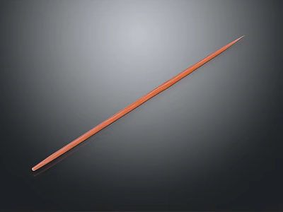 Durable Red Long Pole Agricultural Equipment For Farm Field Measurement And Marking 3d model