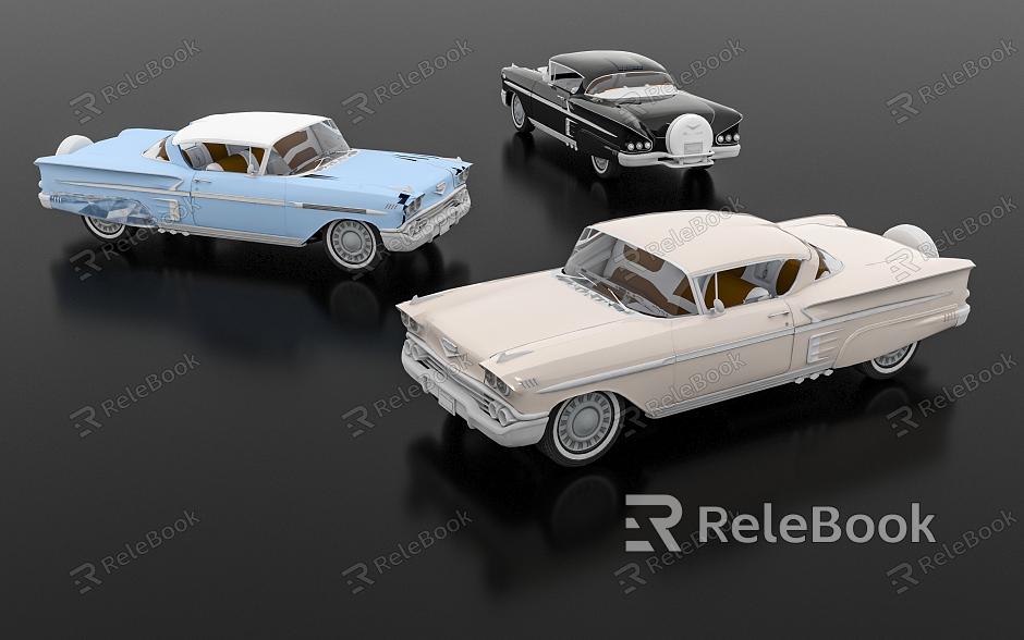 Chevrolet classic car classic car auto show American car retro car European American toy car model children's toy decoration ornaments model