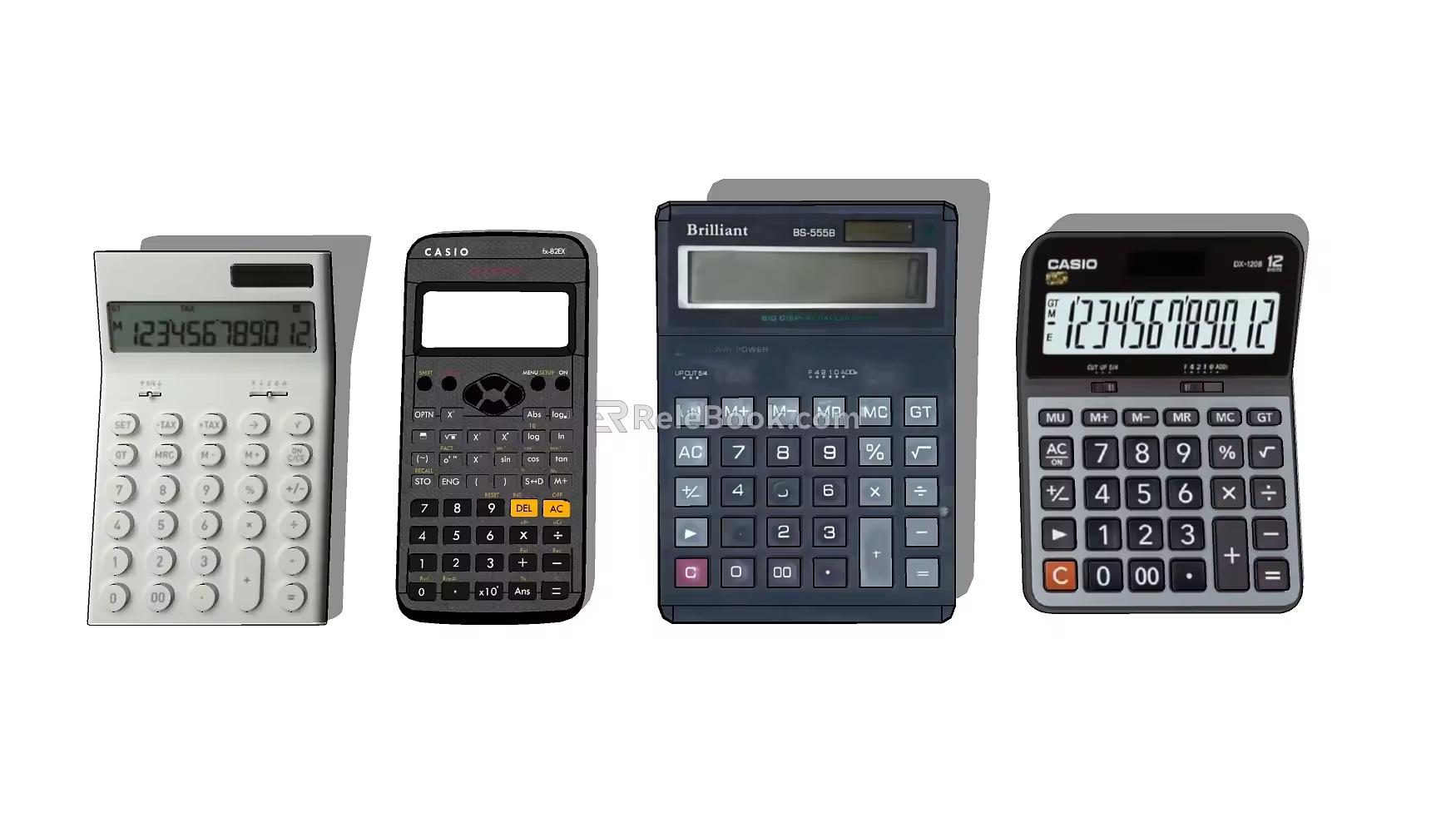 modern calculator computer 3d model
