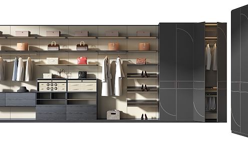 Modern wardrobe 3d model