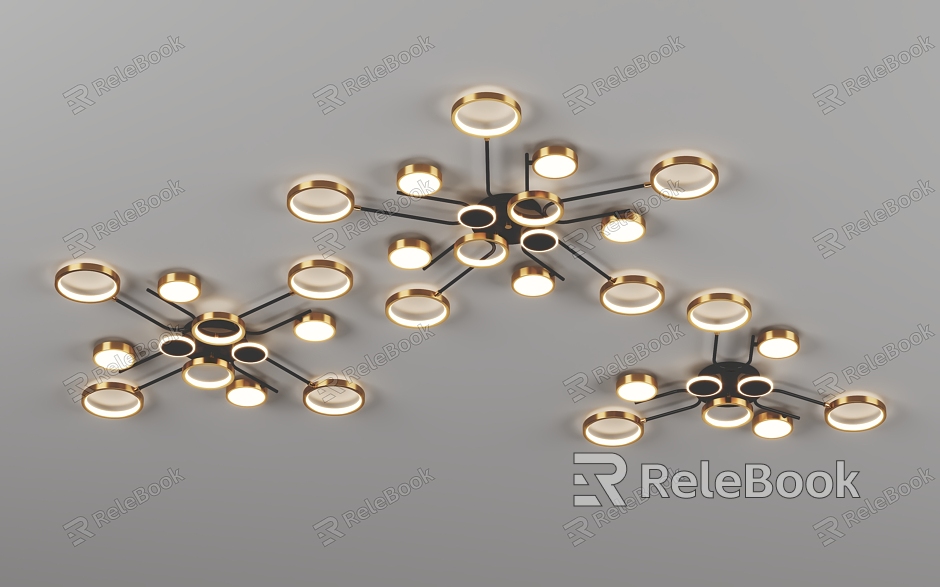 Creative chandelier ceiling lamp combination lamp model