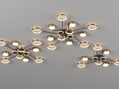 Creative chandelier ceiling lamp combination lamp model