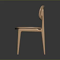 Modern Light Wood Leisure Chairs With Woven Back And Seat Design