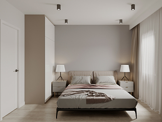 Modern Bedroom Simple Bedroom 3d model