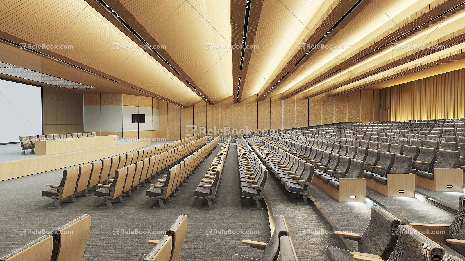 Modern Lecture Hall 3d model