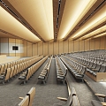 Modern Lecture Hall 3d model