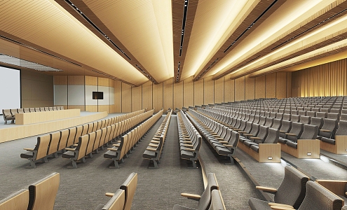 Modern Lecture Hall 3d model