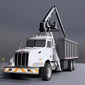 Self-loading truck bucket truck 3d model