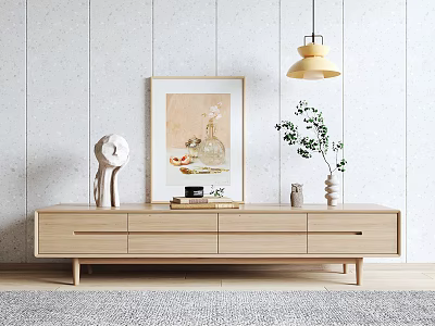 Nordic TV cabinet 3d model