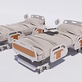 Medical Equipment Including Modern Adjustable Hospital Beds And Bedside Cabinets
