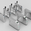 Access control and security check gate machine security check door security check instrument 3d model