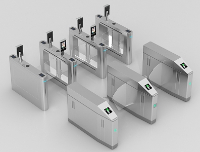 Access control and security check gate machine security check door security check instrument 3d model