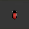 Futuristic Red And White Motorcycle With Sleek Black Accents And Sporty Modern Design
