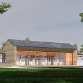 New Chinese Homestay Resort Hotel Chalet Net Celebration Building Forest Residence Bar Rural Architecture 3d model