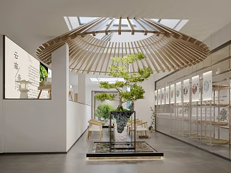 New Chinese Pavilion Tea Culture Pavilion 3d model