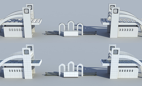 Modern Gate 3d model