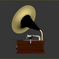 Jukebox Old-fashioned record player film machine Old-fashioned film player record player Old-fashioned record player music equipment 3d model