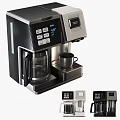 Modern Automatic Coffee Maker With Digital Display Glass Carafe And Stainless Steel Design