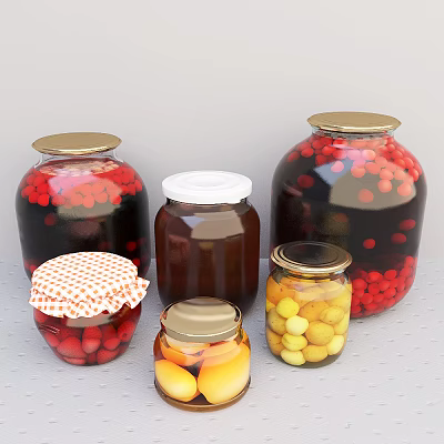 Modern Jar Wine Jar Glass Bottle 3d model Modern Jar Wine Jar Glass Bottle 3d model