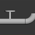White Wall Mounted Grab Bar For Bathroom Safety With Stainless Steel Bracket