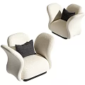 Single sofa 3d model