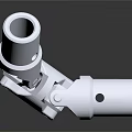 Hardware Tools White Universal Joint Connector with Durable Precision Structure and Smooth Surface