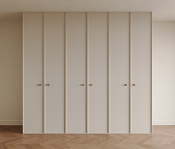 Modern Cream Style Wardrobe Finished Wardrobe Modern Door Cream Style Wardrobe Custom Wardrobe Antique Style Cabinet Door 3d model