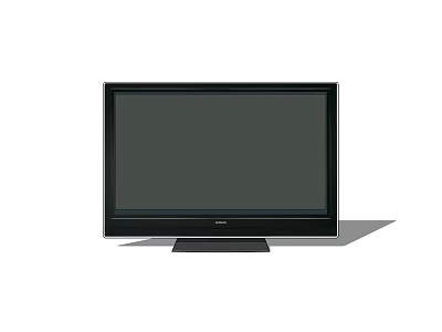 Sony Modern Flat Screen TV With Sleek Black Frame And Sturdy Base Stand 3d model